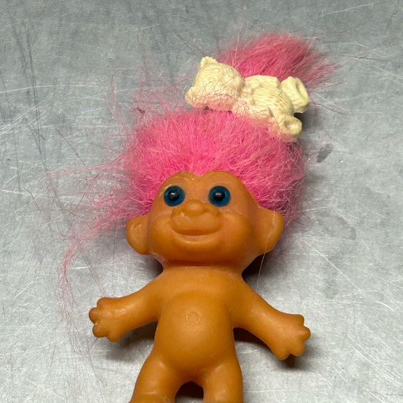 Lot of Trolls Vintage and Modern Troll Uneeda Mohair VTG Barrettes - Picture 12 of 16